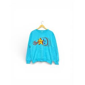 Vintage 90s Converse All Star Chucks Big Logo Crewneck Sweatshirt M Men’s